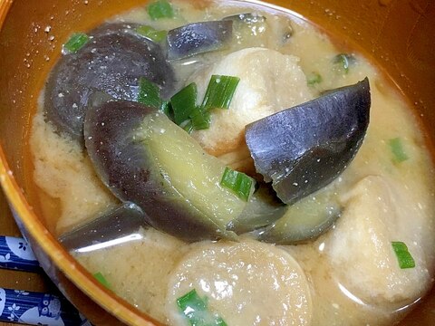 茄子と麩の味噌汁